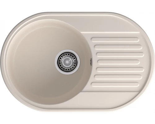 GranFest QUARZ (ECO-18) Мойка чаша+кр 740*480 (белый)
