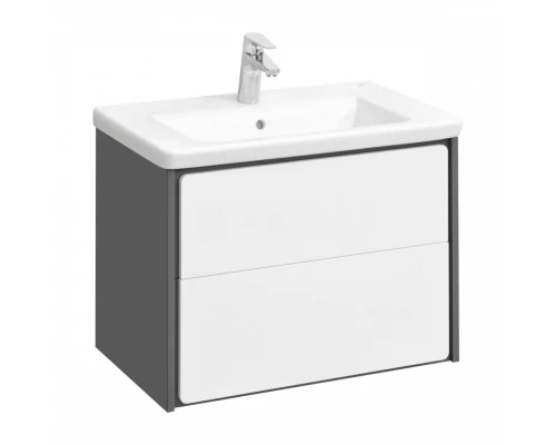 RONDA Тумба под раковину GAP 60, белый глянец/серый матовый, ROCA