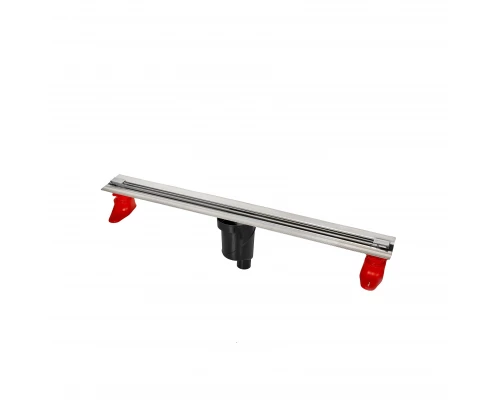 Желоб водосток SUPER Slim 700, хром глянец, S-сифон D50/105 H50 вертикальный, BERGES