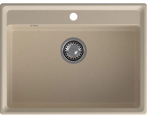 GRANFEST Мойка композит LEVEL, GF-LV-660, чаша 660*500, кашемир