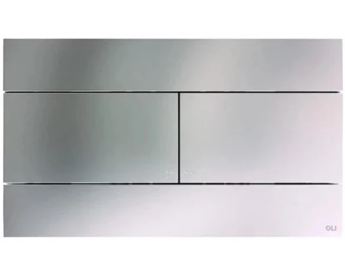 057141 Панель механ. двойная SLIM INOX, пластик, матовый, OLI