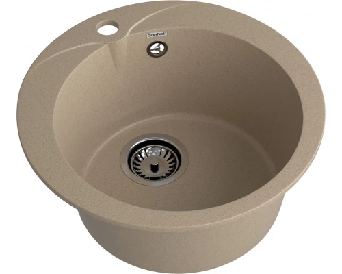 GRANFEST Мойка композит RONDO GF-R--480  D=480 мм  песочный  арт.GF-