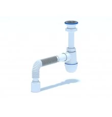 Сифон Ани 1 1/2"* 40с гибкой трубой 40х50,ANI PLAST