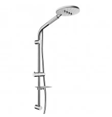 Душевой гарнитур (душевая стойка 760 мм , лейка 3-функциональная, мыльница, шланг 1,5 м), хром. LEMA