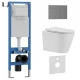 Комплект 3в1 IBERICA BLANCA инсталляция SILENCIO MINI, унитаз BURGOS ALTO белый, кнопка смыва INOX-R вороненая сталь (IB.001M.BRA.234.1502)