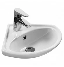 ИРИС Умывальник угловой 36 см., хр.кольцо, крепление, САНТЕК