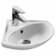 ИРИС Умывальник угловой 36 см., хр.кольцо, крепление, САНТЕК