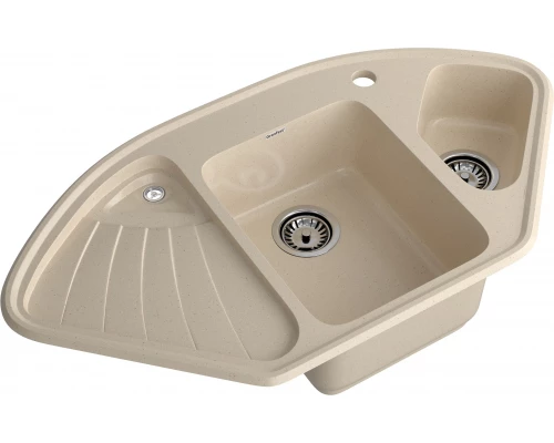 GRANFEST Мойка композит CORNER  GF-C--1040E угловая 1039*560мм, кашемир