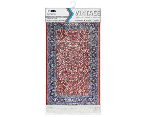 Коврик для ванной 1-ый Fixsen VINTAGE, FX-7000R, красный, 70х80 см