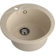GRANFEST Мойка композит RONDO GF-R--480, 1-чаша D=475 мм кашемир арт.GF-