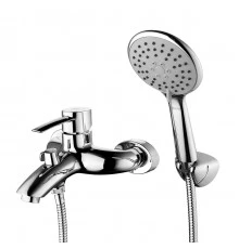 Atlantiss Смеситель для ванны, монолт..излив 170мм, лейка 3-функц., р/ОД, хром, LM, LM3254C