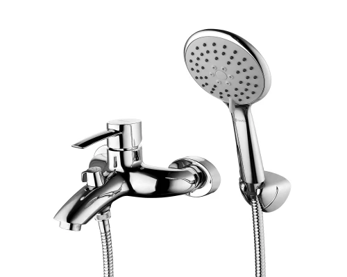 Atlantiss Смеситель для ванны, монолт..излив 170мм, лейка 3-функц., р/ОД, хром, LM, LM3254C