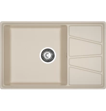 GRANFEST Мойка композит VERTEX, GF-V-780L, чаш+кр 780*500, кашемир