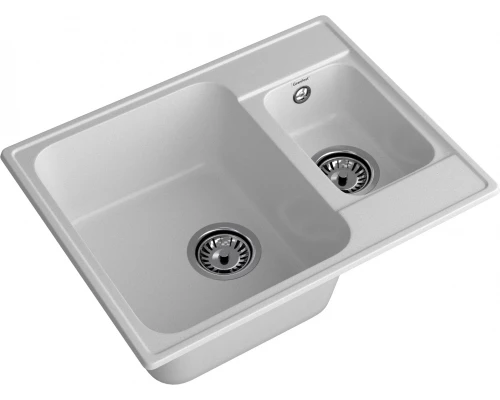 GranFest QUARZ (ECO-09) Мойка 1.5-чаш. 620*480 (серый)