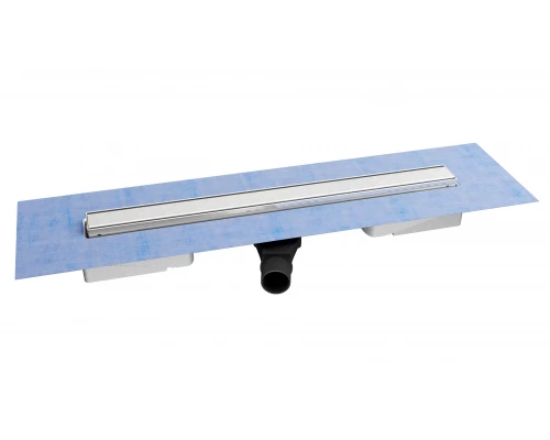 Желоб водосток В1 KERAMIK 400, матовый хром, S-сифон D50 H60 боковой, BERGES