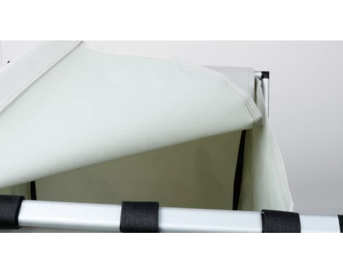 Корзина для белья складная FX-1023, серая, 80 литров