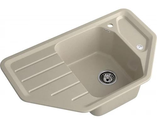 GRANFEST Мойка композит CORNER  GF-C--800E угловая 800*500мм  топаз  арт.F-