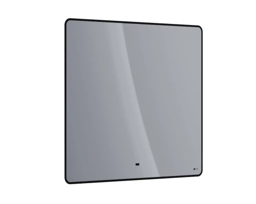 Зеркало Lemark MIOBLACK 90х80 см с интерьерной подсветкой, с подогревом