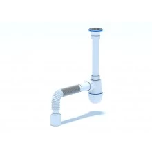 ANI Сифон  1 1/4"*40мм. c гибкой трубой 40*50, ANI PLAST