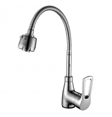 T40 Смеситель для кухни, гиб.излив 307мм, р/ОД, хром, ROS, T40-26