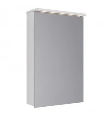 Шкаф зеркальный Lemark ZENON 50х80 см 1 дверный, петли слева, с козырьком-подсветкой, с розеткой, цв