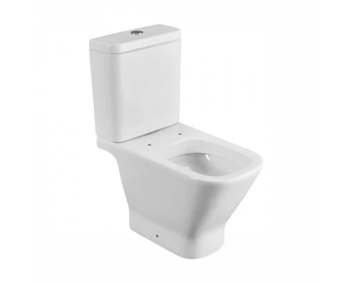 GAP Чаша унитаза напольного, горизонтальный выпуск, белая.  ROCA