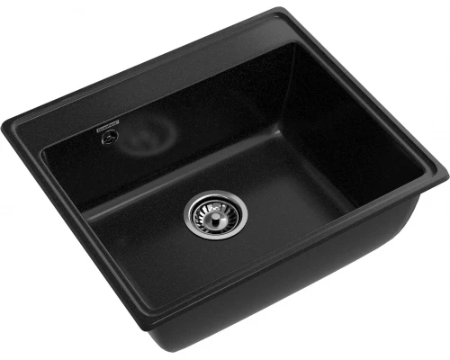 GRANFEST Мойка композит VERTEX, GF-V-580, чаша 580*500, черный