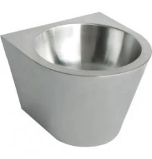 Раковина из нержавеющей стали настенная  круглая  270х360х300 мм, 13036.C.S, шт