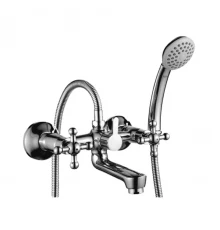 G02 Смеситель для ванны, монолитный излив 164мм, р/ДВ, хром, ROS, G02-83