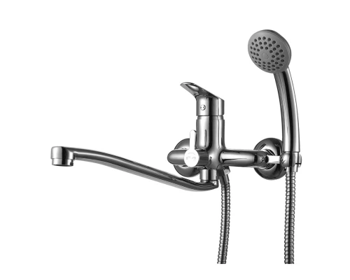 Partner Смеситель для ванны, плоск.пов.излив 300мм держ.на теле, р/ОД, хром, LM, LM6553C