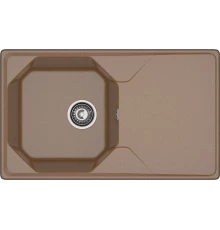 GRANFEST Мойка композит UNIQUE, GF-U-840L, чаш+кр 840*500, терракот