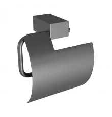 Держатель для туалетной бумаги SMOOTH LINE с крышкой, графит