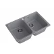 GranFest QUARZ (ECO-15) Мойка 2 чаши 740*480 (темно-серый)