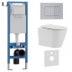 Комплект 3в1 IBERICA BLANCA инсталляция SILENCIO MINI, унитаз BURGOS ALTO белый, кнопка смыва ESTI-S хром матовый (IB.001M.BRA.231.853)