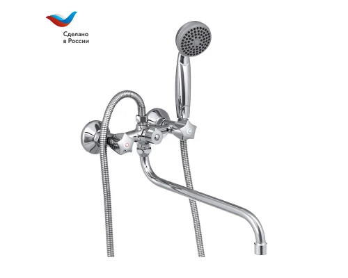 ГОРОД Смеситель для ванны универсальный, двуручный, СЛАВЕН, Е31