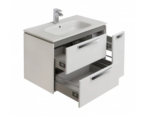 LAGO Тумба под раковину VICTORIA 80, белый глянец, ROCA