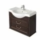 AMERICA EVOLUTION W Тумба под раковину AMERICA 85, дуб темный, ROCA