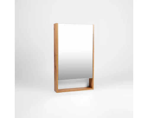 Зеркальный шкаф VIANT МАЛЬТА 50 подвесной белый/дуб вотан (VMAL50-ZSH)