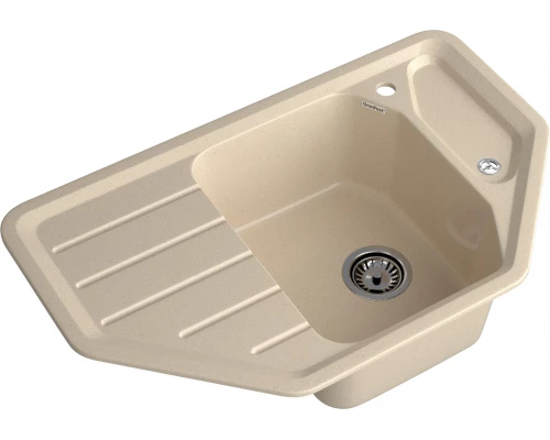 GRANFEST Мойка композит CORNER  GF-C--800E угловая 800*500мм, кашемир