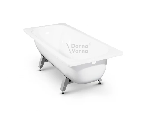 DONNA VANNA Ванна стальная 170x70x40 cм. с опорной подставкой, без ранта, белая орхидея, ВИЗ