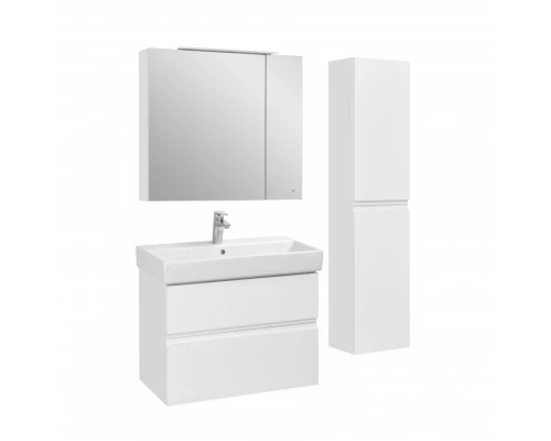 OLETA Зеркальный шкаф 80, белый матовый