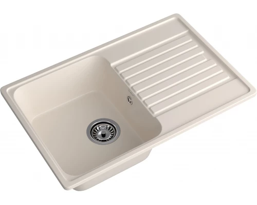 GranFest QUARZ (ECO-78) Мойка чаша+кр 740*480 (белый)