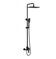 Ursus Смеситель для ванны-душа, пов.излив214мм ,р/ОД, черный, LM, LM7260BL