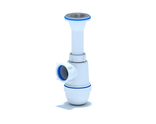 ANI Сифон для раковины 1 1/4"*40мм. с литым выпуском, без трубы (длина винта 70 мм.), ANI PLAST