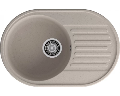 GranFest QUARZ (ECO-18) Мойка чаша+кр 740*480 (песок)