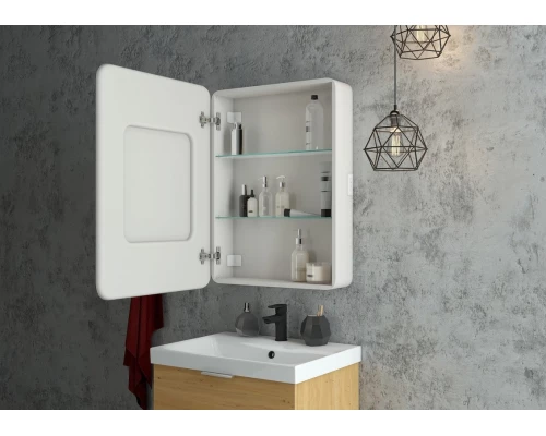 Зеркало-шкаф Elliott LED 550х800 левый с розеткой