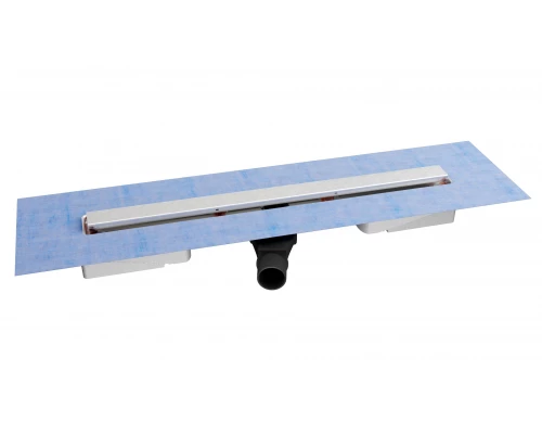 Желоб водосток C1 NORMA 800, матовый хром, S-сифон D50 H60 боковой, BERGES