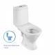 Унитаз-компакт "Грация", горизонт. вып. 2-х уров. арм., сид. полипрроп. SANTERI