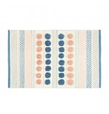 Коврик для ванной 1-ый Fixsen LOTUS, FX-8030W, mix (розовый+синий+белый+серый), 50х80см