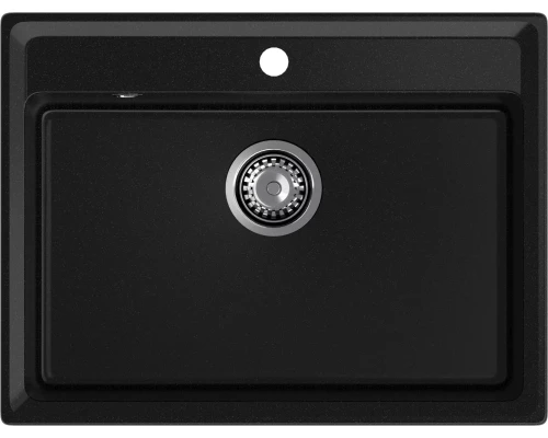 GRANFEST Мойка композит LEVEL, GF-LV-660 , чаша 660*500, черный